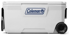 Coleman Xtreme Wheeled 100 QT Tekerlekli Soğutucu Marine Buzluk 94.6 Lt-Beyaz