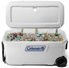 Coleman Xtreme Wheeled 100 QT Tekerlekli Soğutucu Marine Buzluk 94.6 Lt-Beyaz