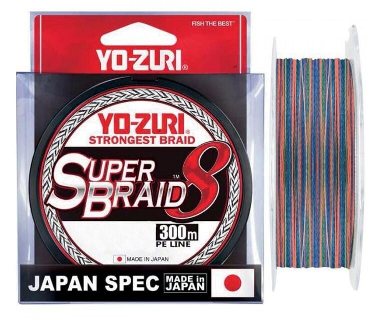 Yozuri Süper Braid 8X Olta İp Misinası MULTİCOLOR 300M