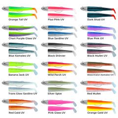 GT-Bio Roller Shad 165 Combo + 1 Gövde 16.5cm 150g Lead LIME BLAK UV Silikon Yem