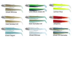 GT-Bio Roller Shad 165 Combo + 1 Gövde 16.5cm 150g Lead LIME BLAK UV Silikon Yem